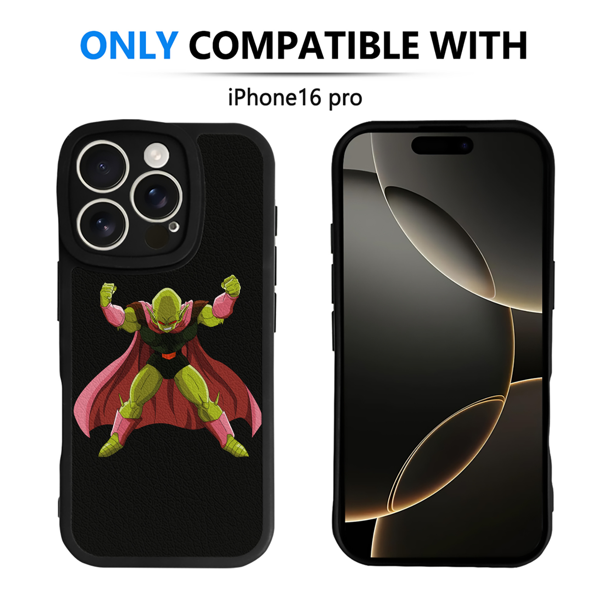 （画像用） ドラゴンボール DRAGON BALL 【iPhone 16シリーズ対応】シリコンスマホケース（レザー調） 材質：シリコン